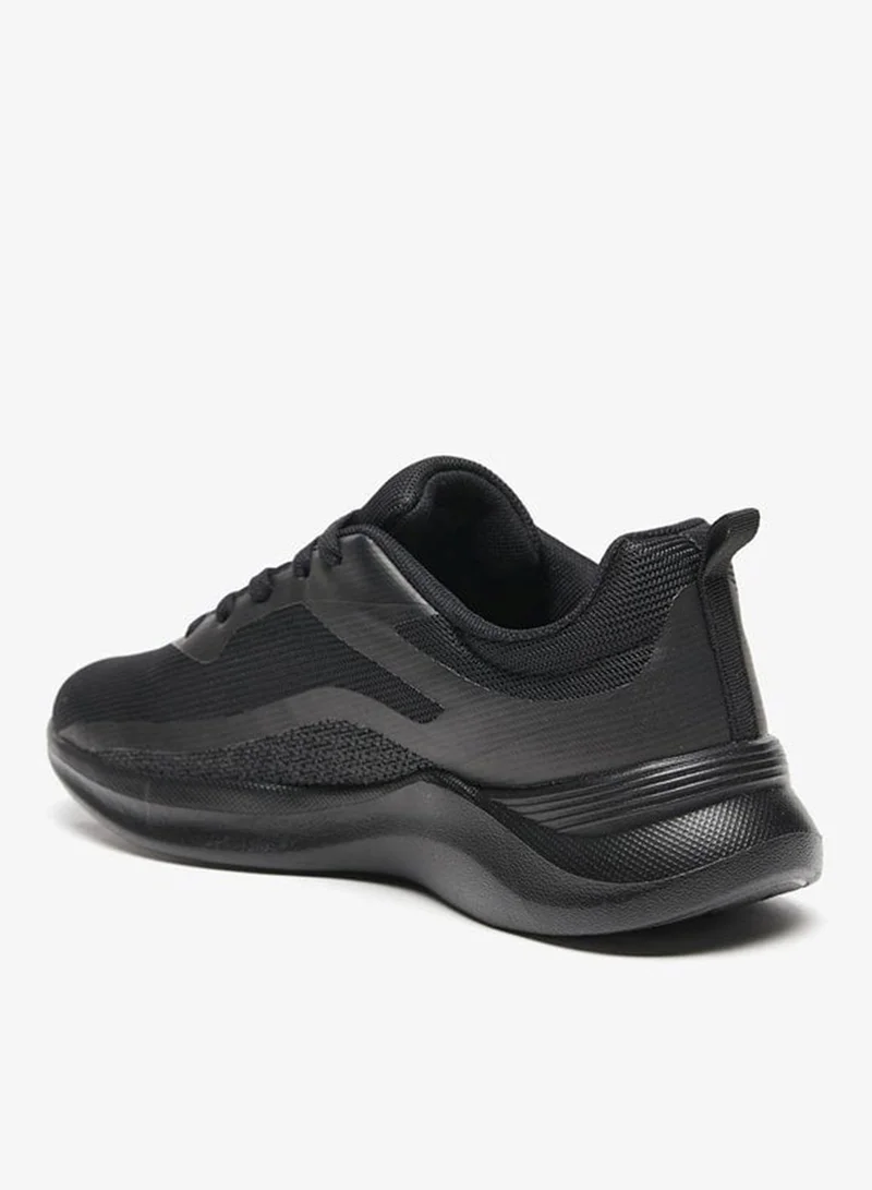 Oaklan by Shoexpress BLACK Womens Textured Lace-Up Sports Shoes for Women | Best Price UAE