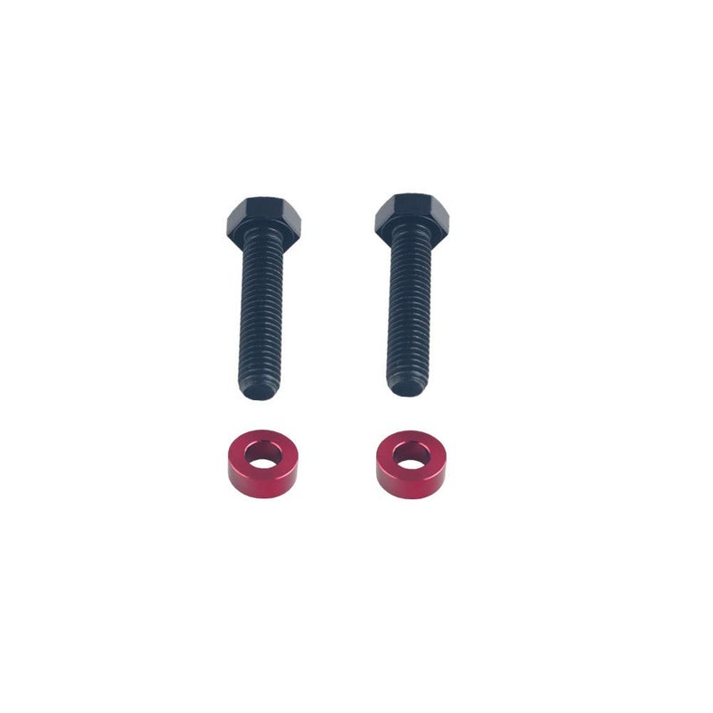 Generic DEWHEL Red Billet Aluminum Differential Drop Spacers For 1995-2007 Toyota Tundra Tacoma Sequoia 4WD Lifted Trucks Front Diff Drop Kit  - Image 2