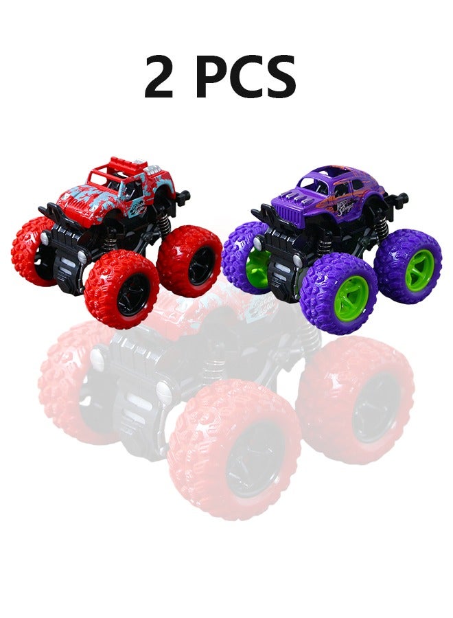 Monster Truck Toys, Push and Go Race Cars, Friction Powered Toy Vehicles for Kids - Image 1