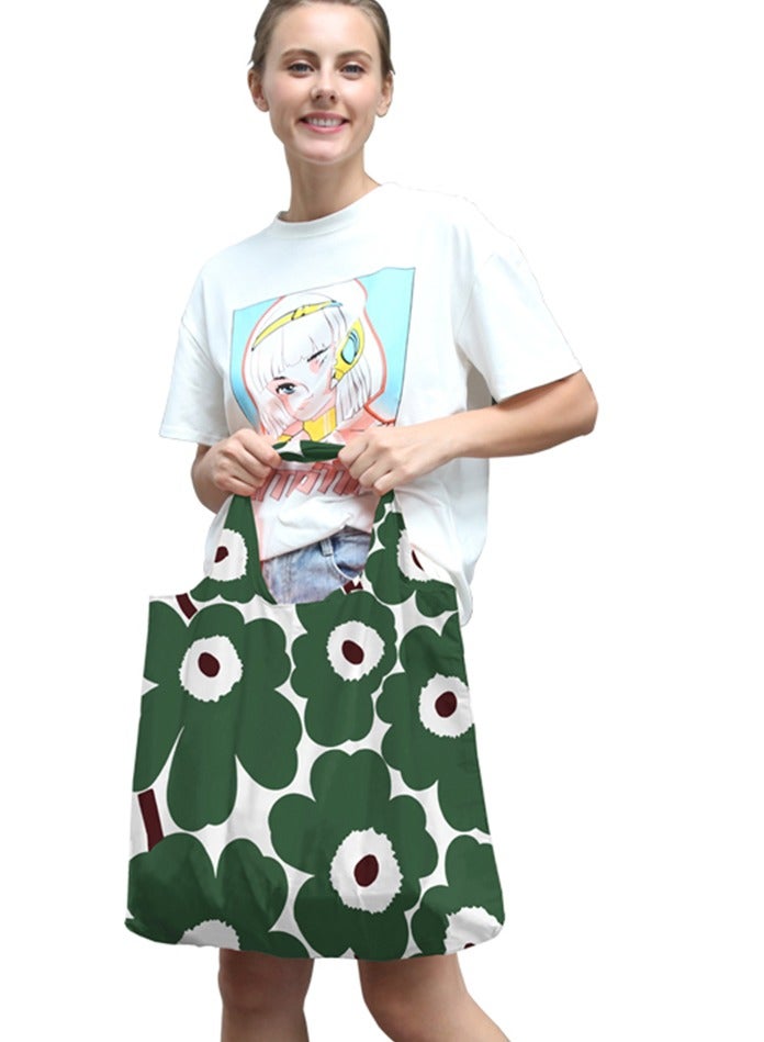 Freegallops Flower Large Foldable Eco-friendly Shopping Bag Tote Bag Storage Bag 72*52 cm  - Image 3