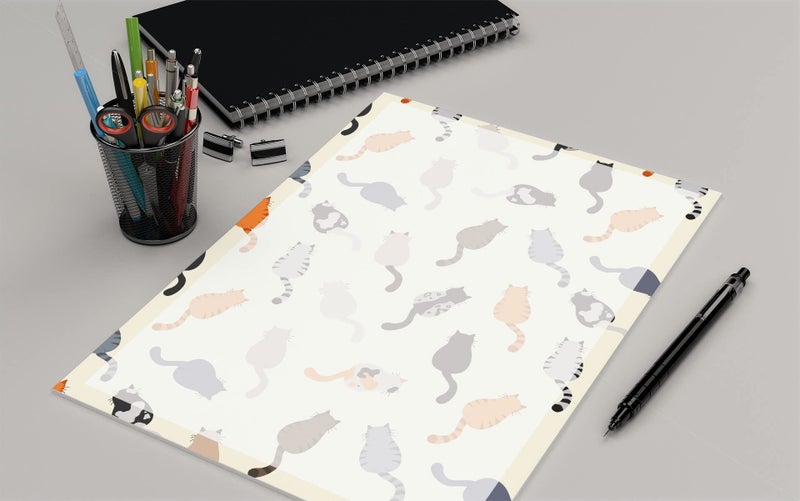 Stonehouse Collection Cat Stationery - 8.5 x 11-60 Letterhead Sheets - Cat Letterhead (Cat) - Image 2