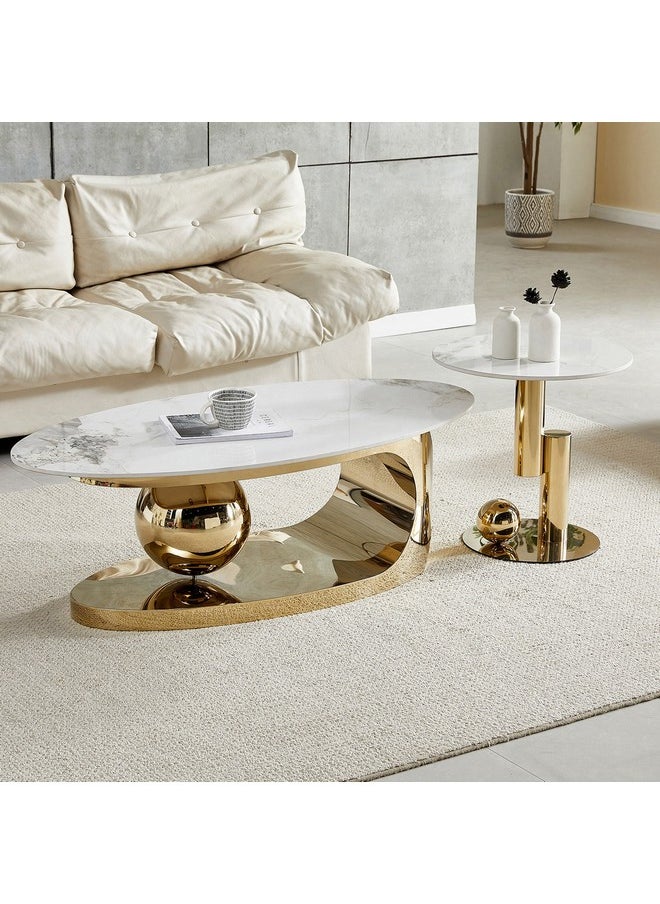 Home Box Toledo Sintered Stone End Table 50 x 50 x 50 cm  - Image 4