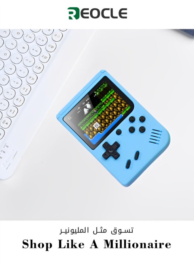 REOCLE - Handheld Games Console Portable Mini Retro Game Console with 500 Classical FC Games & 3.0 Inches Screen & Rechargeable Battery Gift for Kids Adult - Image 1