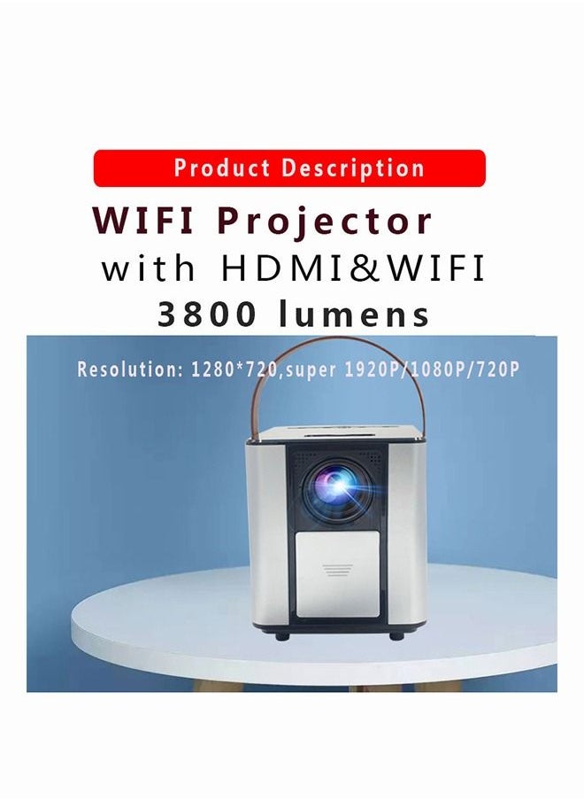 Mi VAZA - LCD Projector - Support HD 1080P/2K/4K - Support 180 Inches - Smart Projector with  Bluetooth 5.0 - Portable Mobile Home Theater - Suitable for Games, Office, Movies - Image 1