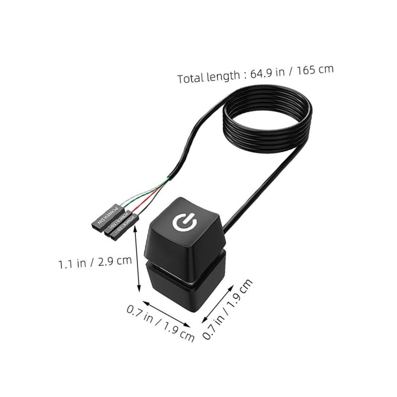 External Power Button Cable For PC Desktop Home Office And Cafe Use 2PCS - Image 3