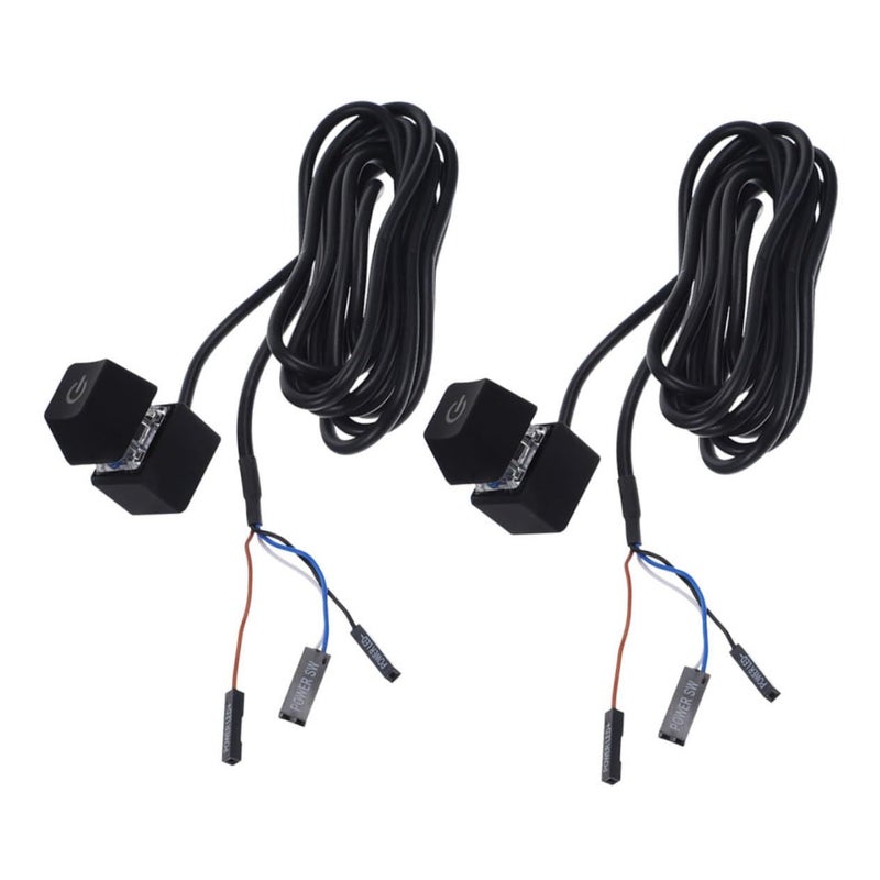 External Power Button Cable For PC Desktop Home Office And Cafe Use 2PCS - Image 2