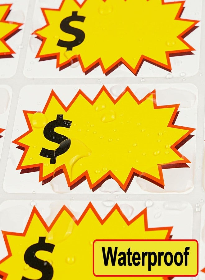 Dapute 300 Pcs Removable Garage Sale Stickers, Adhesive Waterproof Yard Sale Price Stickers with Large Space to Write Pricing (2"x3"),Sticky Price Tags Rummage Sale Stickers for Retail, Annual Community Sale - Image 4
