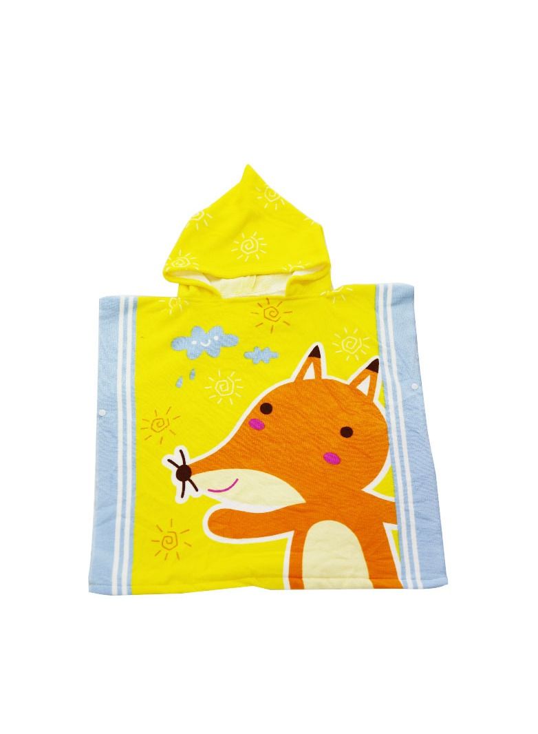 Cartoon Printed With Hood Fine Fiber Cloaks Bath Towels