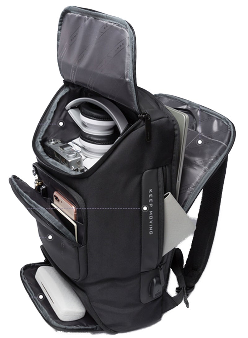 BANGE Anti-theft Waterproof Travel Backpack For Men With USB  - Image 3