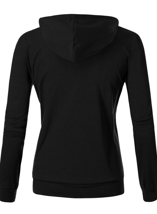 GIVON womens Modern/Fitted Hooded Sweatshirt, Inside Pocket (Dcf230)-black, S - Image 3