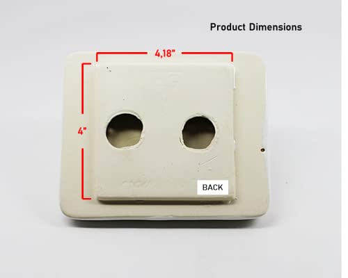 Tenedos Glazed Ceramic Bathroom Toilet Paper Holder Accessory White Wall Mount Durable Classic Design Not for Flat Surface Installation - Image 3