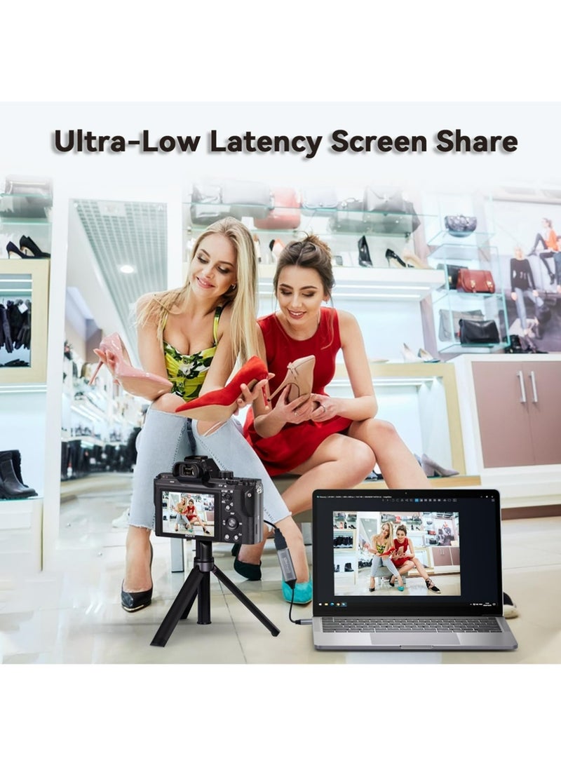 إكس ليفيل بطاقة التقاط الفيديو HDMI 2 في 1 نوع C + USB A محول بطاقة التقاط HDMI إلى USB C ، 1080P@60Hz لـ NS X-box Screen Extender Gaming Live Streaming Video Recorder على Tiktok Youtube ، لـ Windows MacOS - Image 3