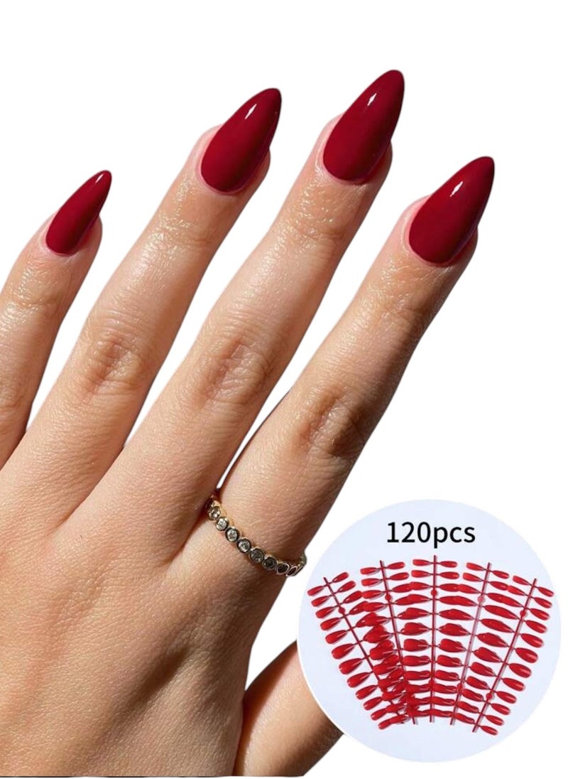 Shein - Red Nail Art Decorations - 120pcs - Image 1