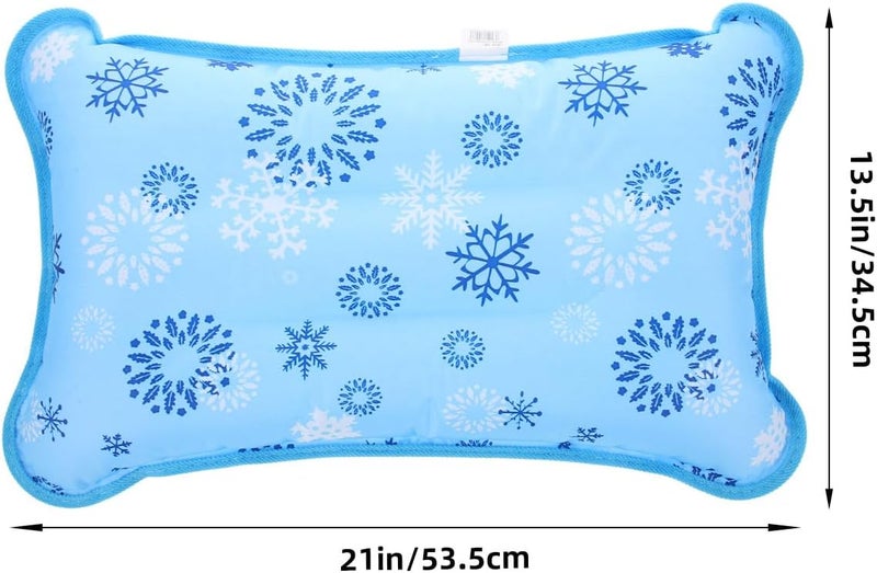 Cooling Inflatable Sleeping Pillow for Adults 55x35 Cm, Waterproof Summer Travel Pillow with Air and Water Fill, Outdoor Camping and Hiking Neck Support Cushion - Image 2