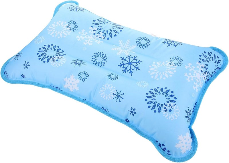 Cooling Inflatable Sleeping Pillow for Adults 55x35 Cm, Waterproof Summer Travel Pillow with Air and Water Fill, Outdoor Camping and Hiking Neck Support Cushion - Image 1