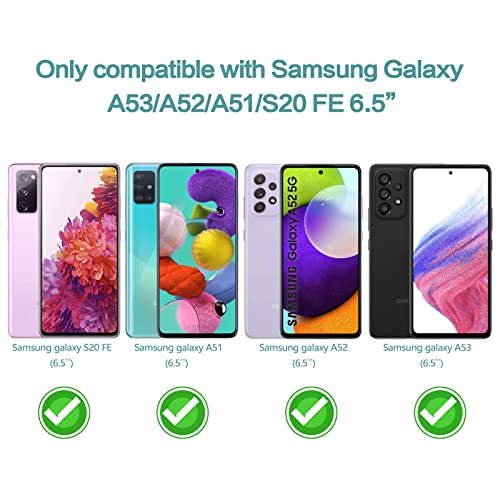 LYWHL 2-Pack Samsung Galaxy S20 FE / A53 / A52 / A51 Privacy Screen Protector, [Don’t Support Fingerprint Unlock], Anti-Spy Tempered Glass Screen Protector, Case Friendly Easy Install Black - Image 2