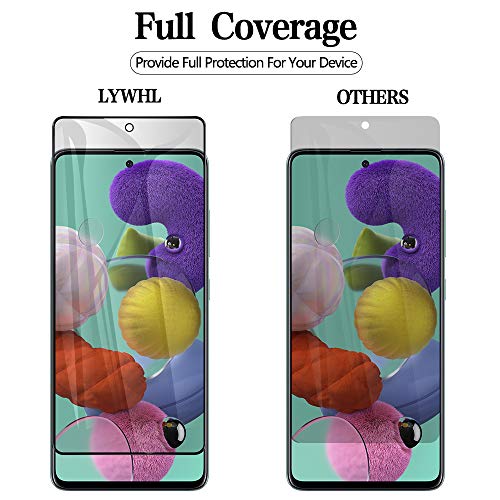 LYWHL 2-Pack Samsung Galaxy S20 FE / A53 / A52 / A51 Privacy Screen Protector, [Don’t Support Fingerprint Unlock], Anti-Spy Tempered Glass Screen Protector, Case Friendly Easy Install Black - Image 4