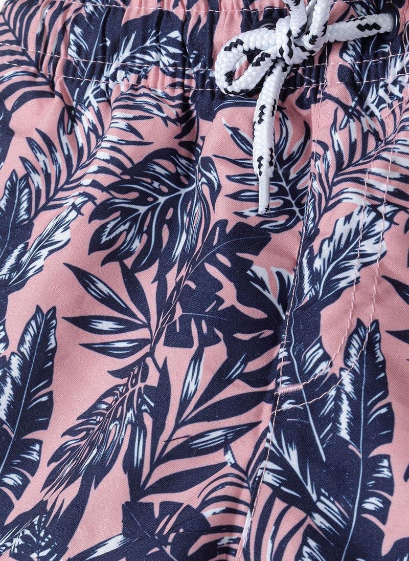 MINOTI Boys' Swim Shorts with Elastic Waist and Adjustable Drawstring - Image 4