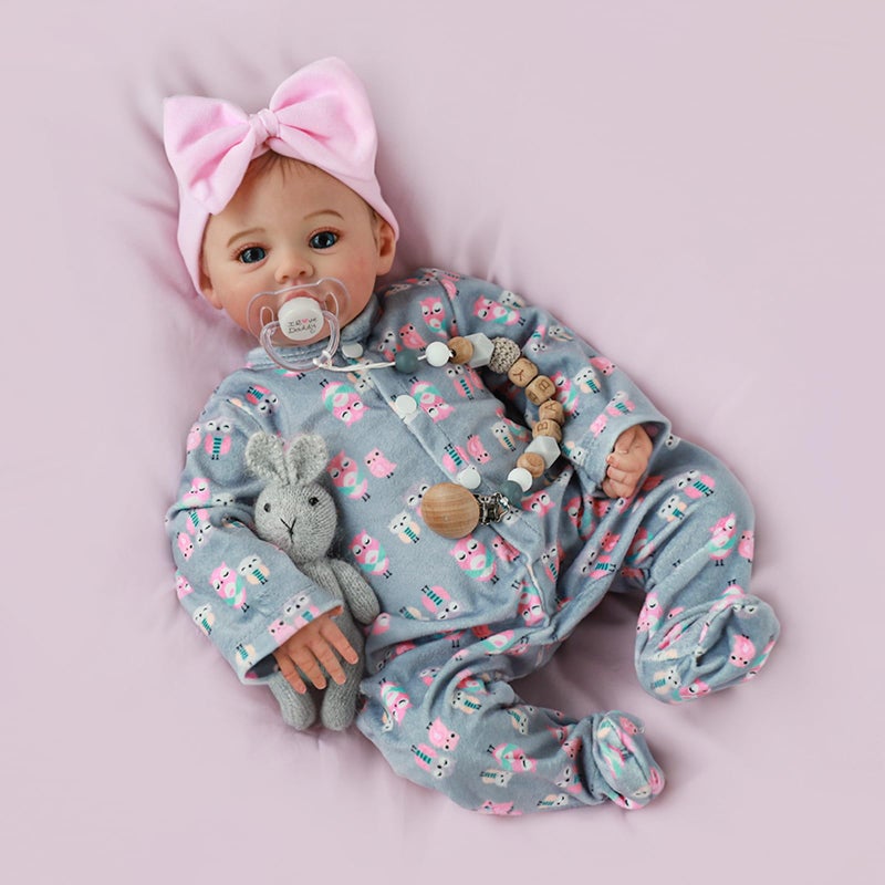 KSBD Lifelike Reborn Baby Girl - 18 inch Realistic Baby Girl Real Life Newborn Baby Dolls, Handmade Anatomically Correct Real Baby Dolls Gift Set for Kids Age 3 + - Image 4