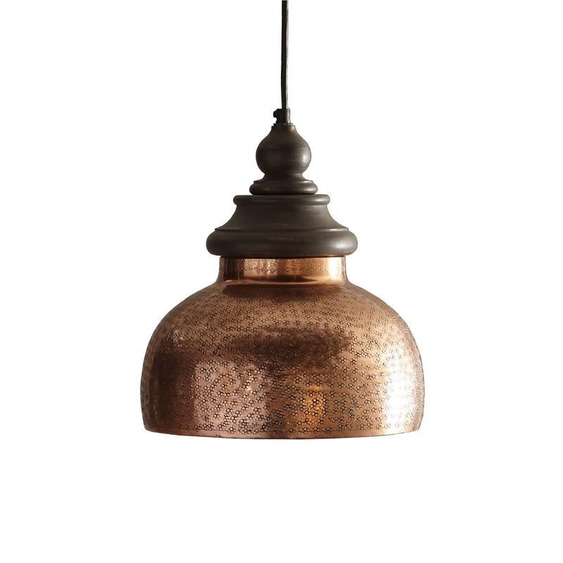 Split P Antique Copper Pendant 4010270