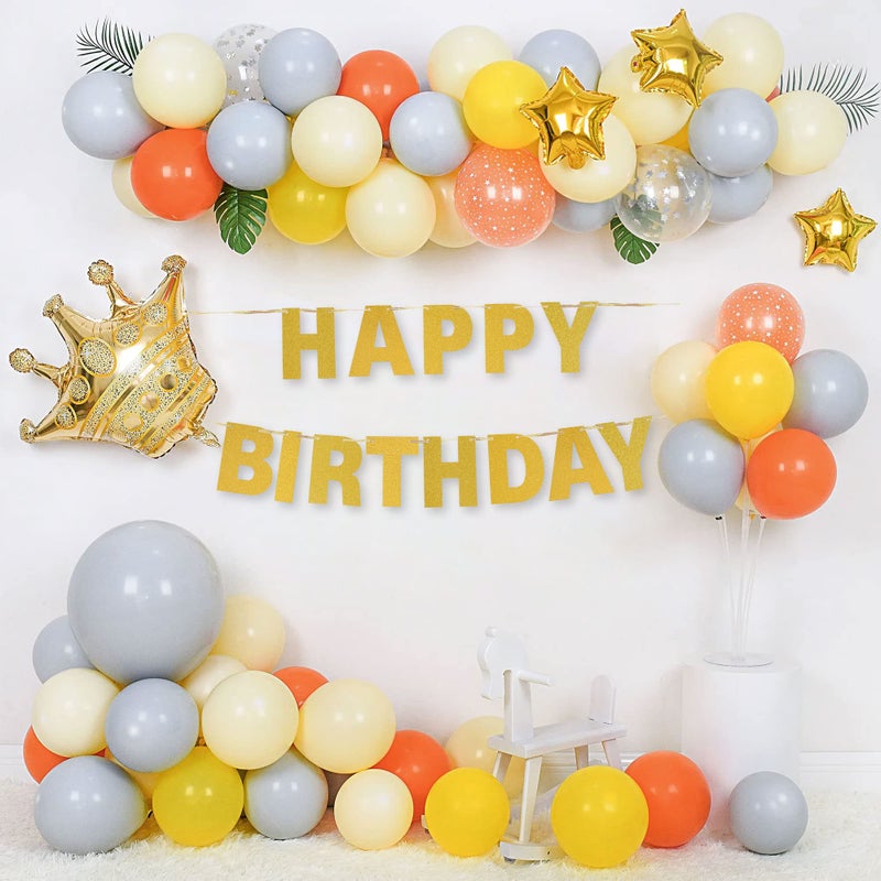 mifengda DIY Banner Kit with Letters Glitter Banner Letters Customizable Birthday Banners Graduation Banner Custom Party Hanging Banner for Graduation Wedding Party Baby Shower Decoration(Gold) - Image 4