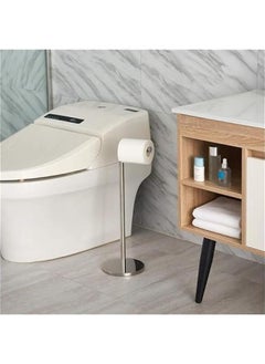 HOOKOR Bathroom Free Standing Toilet Paper Holder Stand 5 Paper Rolls,Finished Stainless Steel Rustproof Tissue Roll Holder Floor Stand Storage for Bathroom (Brushed Nickel)  - Image 5
