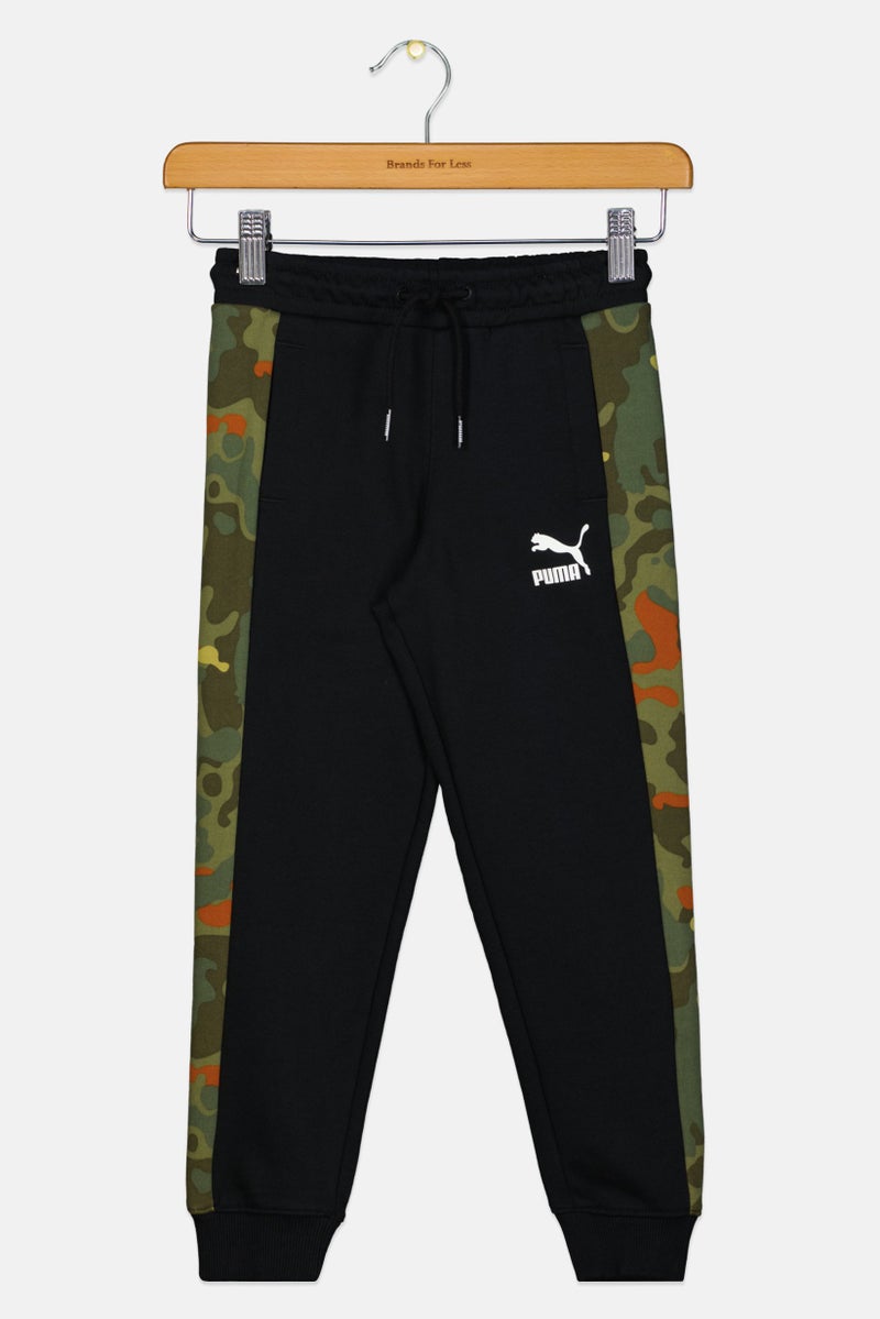 PUMA Kids Boy Brand Logo Outdoor Jogger Pants, Multicolor - Image 1