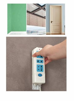 Y&D Power Strip Fixator, 4 Pack Holder Punch Free No Trace Plug Storage Wall Fixer Stand Shelf Cable Management Socket Hanging Organizer for Kitchen Living Room  - Image 5