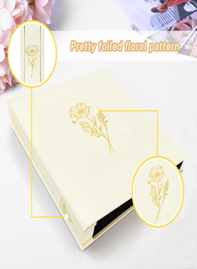 kuword Photo Album 8x10 Holds 100 Photos,100 Pockets Picture Album Excellent Fabric Cover Picture Book for Photos 8x10 Photo Album Book for Travel Wedding Family Memories Beige - Image 3