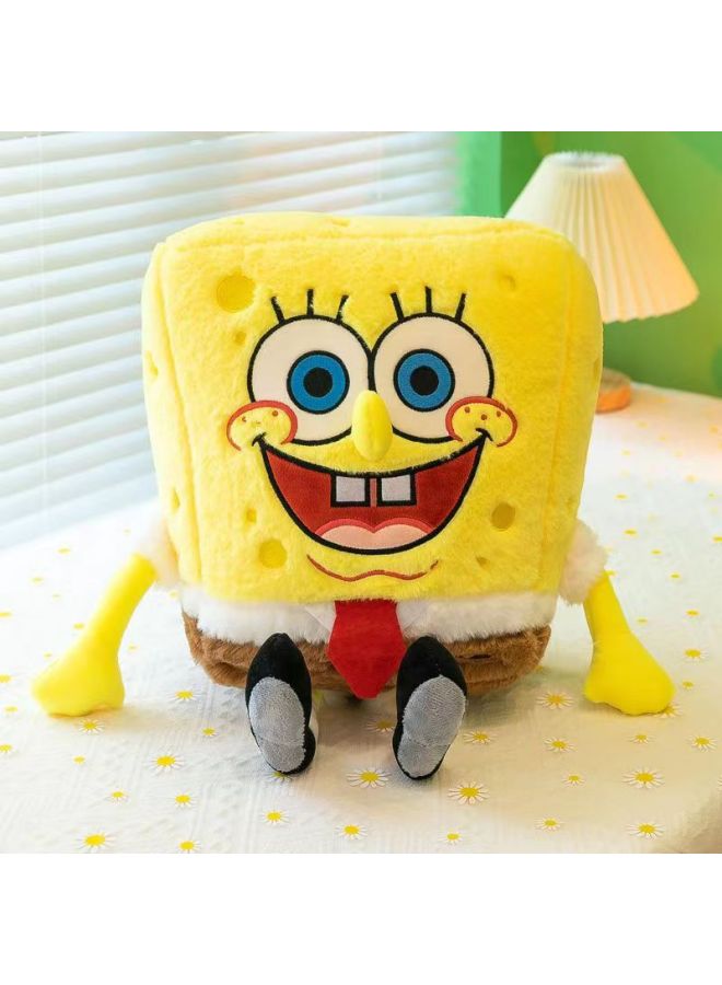 10-inch Grab Machine Doll Doll 35cm Stall Ring Plush Toy Wedding Throwing Company Gift-Color:SpongeBob SquarePants-Height:30-35cm - Image 1