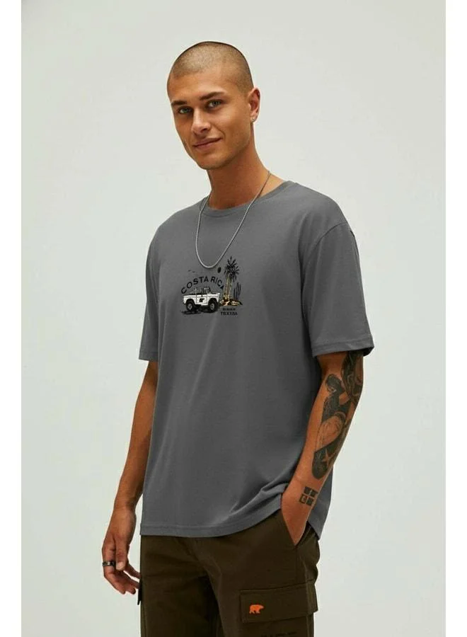 Bad Bear Costarica Asphalt Men's Printed T‑shirt.