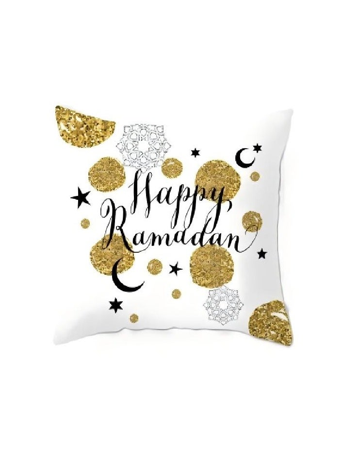 واي آند دي ديكور المنزل غطاء وسادة رمضان كريم، أغطية وسائد متعددة الألوان للديكور لغرفة المعيشة الحديقة في الهواء الطلق 45 × 45 سنتيمتر، أغطية وسائد رمضان، زينة رمضان للمنزل 