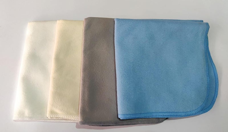 Selvet/microfiber cloth specially used for cleaning and polishing precious stones, Diamond, Gemstones and Solitaires With other various applications such as glass cleaning (SET OF 4 COLOURS) (25*25 cm) - Image 1