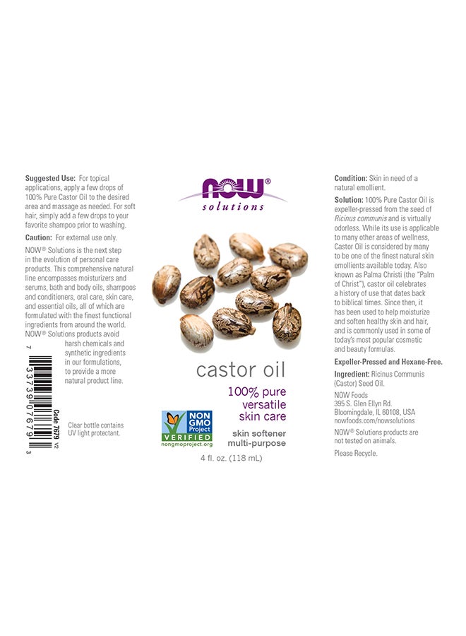 ناو زيت خروع نقي للجسم شفاف - Image 2