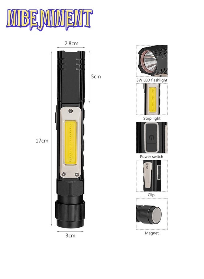 NIBEMINENT USB Rechargeable Headlamp, 1200 Lumens Portable Magnetic Head Flashlight for Adults, 360 Degree Rotate Led Work Light, Waterproof, 5 Modes for Outdoor, Hiking, Fishing - Image 3