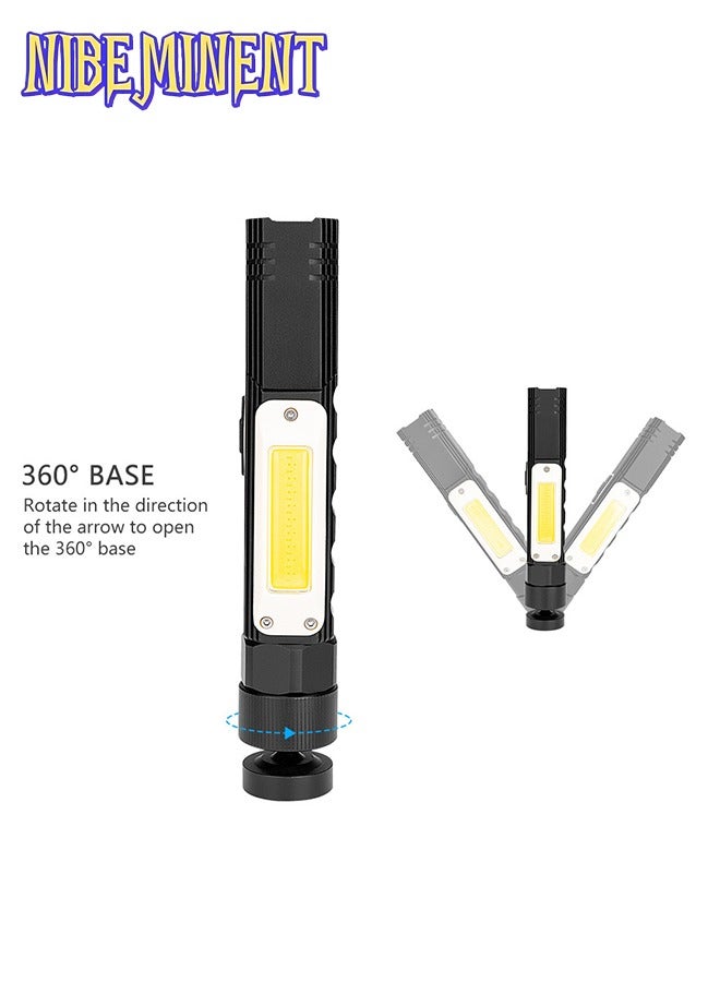 NIBEMINENT USB Rechargeable Headlamp, 1200 Lumens Portable Magnetic Head Flashlight for Adults, 360 Degree Rotate Led Work Light, Waterproof, 5 Modes for Outdoor, Hiking, Fishing - Image 5