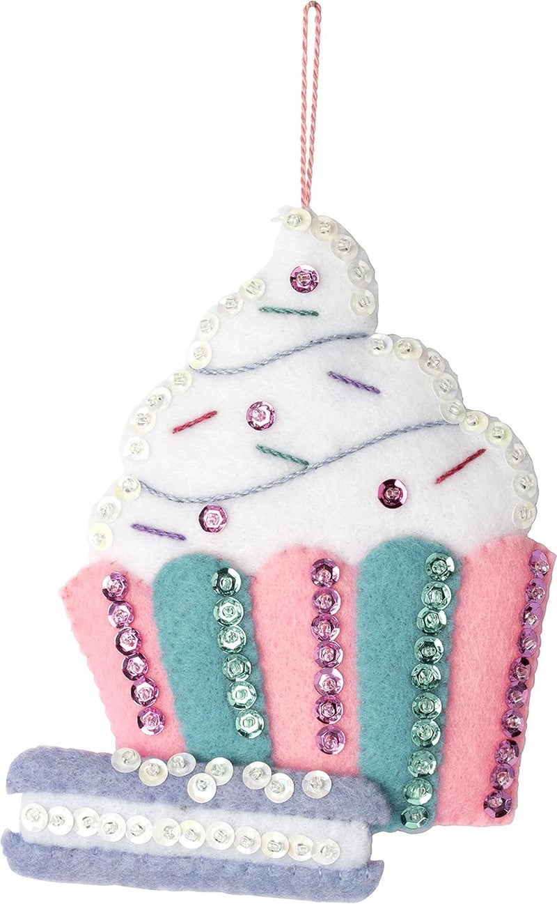 Bucilla Nutcracker Sweet Christmas, Set of 6 Felt Applique Ornament Kit, Perfect Supplies for DIY Needlepoint Arts and Crafts, 89292E - Image 3