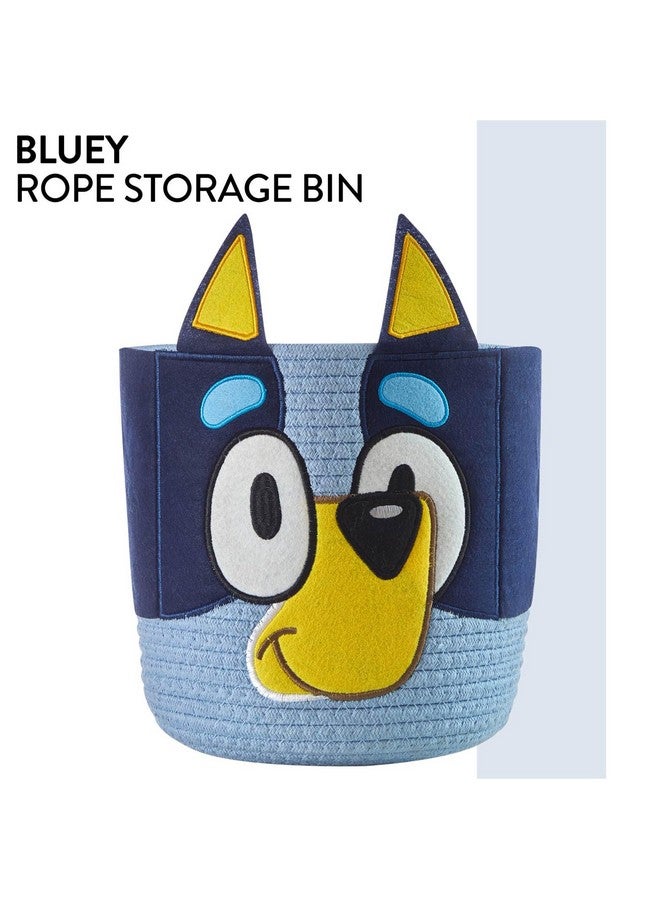 Idea Nuova Bluey Figural Rope Storage Basket,10" H x 10" W, Decorative and Functional Organizer for Kids Room or Nursery - Image 3