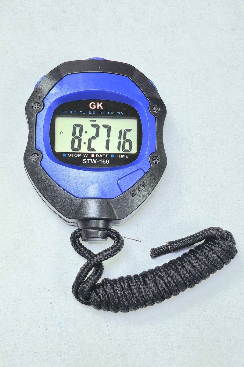 Generic Stopwatch Timer - Professional Digital Handheld Timer, Multi-function Electronic LCD Stop Watch with Date Time and Alarm Function - Image 1