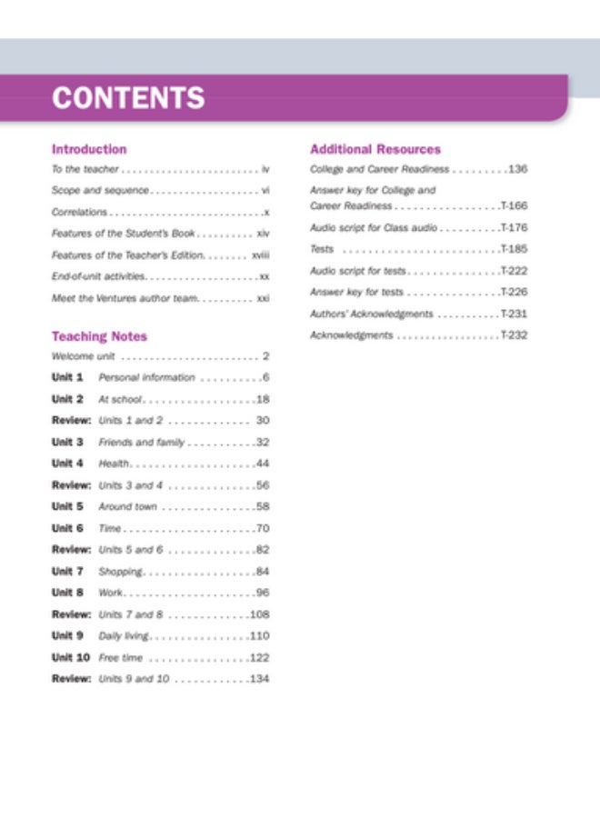 Cambridge Ventures - American English Course for Adults _ third edition _ level 4_Teachers_Edition - Image 2
