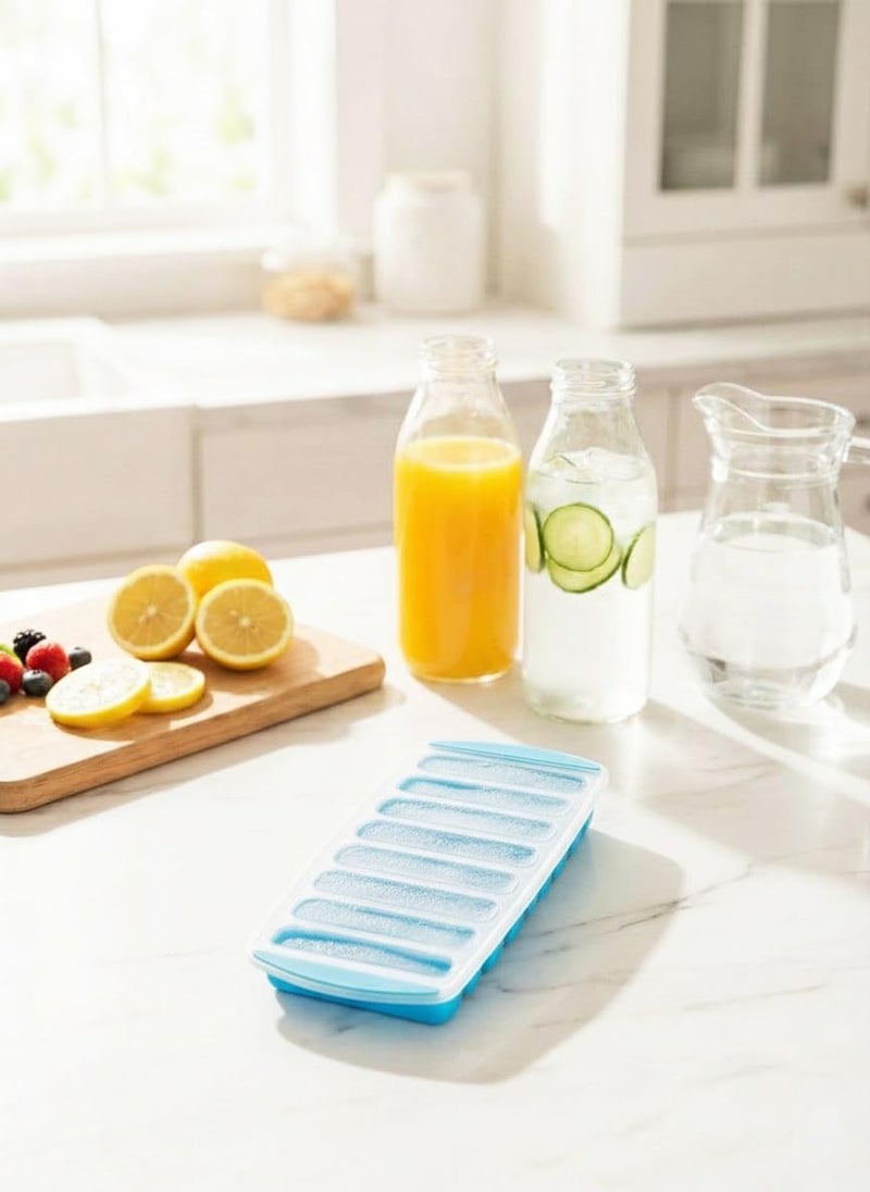 faas Easy Pop Out Flexible Silicone Long Stick Shaped Ice Cube Tray Random Color, (Set of 1) - Image 1