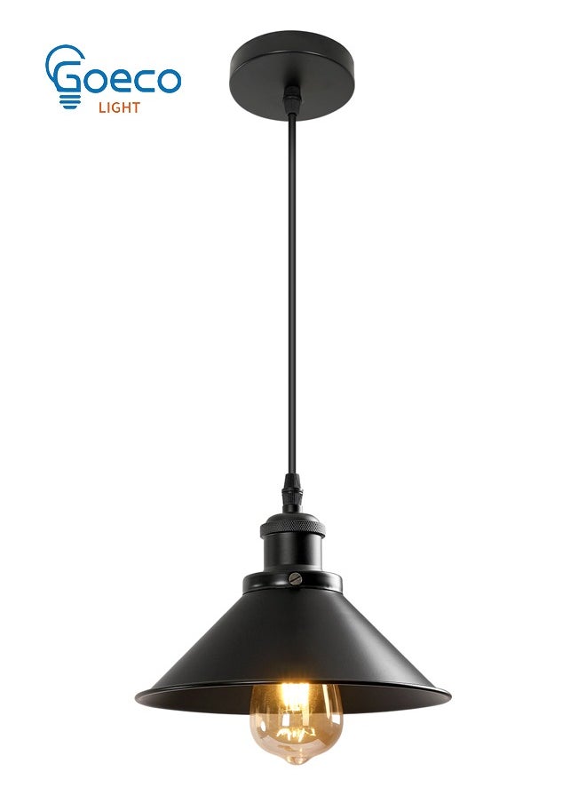 Goeco - Suspension Industrial and Vintage Metal Chandelier E27 Base (Bulb Not Included) - Image 1