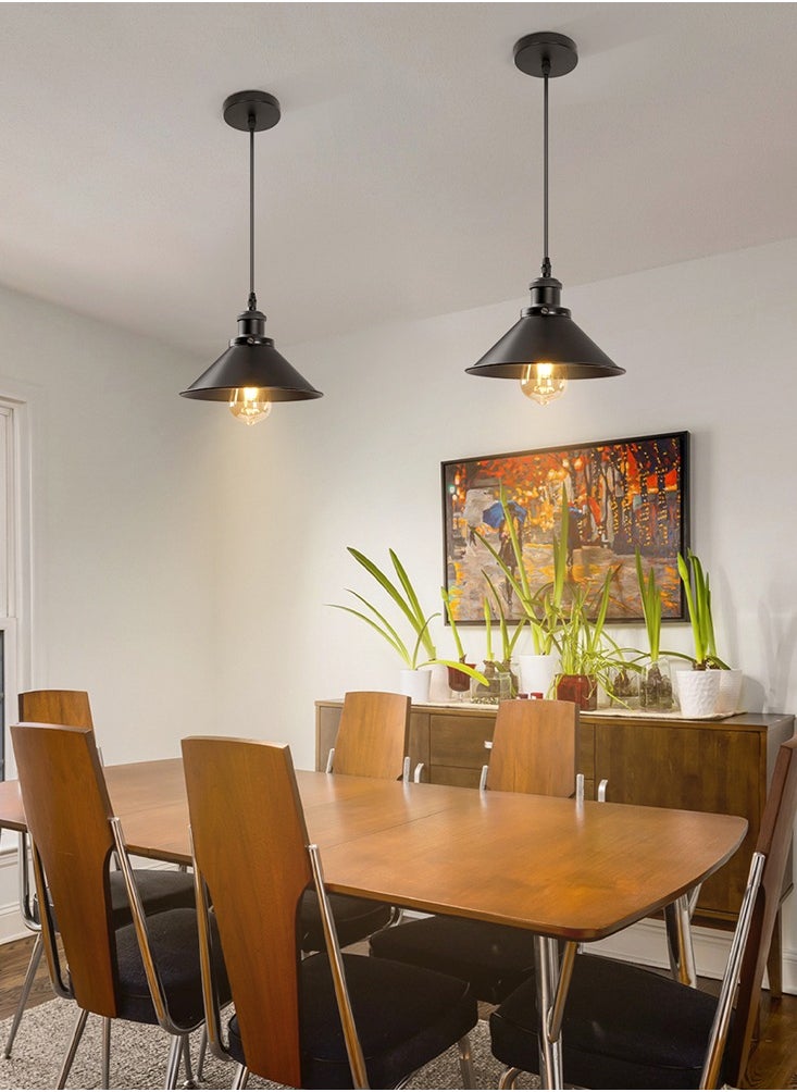 Goeco - Suspension Industrial and Vintage Metal Chandelier E27 Base (Bulb Not Included) - Image 1