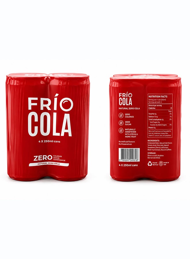 Frio FRÍO Zero Cola Pack -  4 x 250ml - Image 2