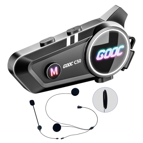 JZAQ Motorcycle Helmet Bluetooth Headset,High Sound Quality,Waterproof Sports Headset,Speakers Hands Free,Music Call Control,Automatic answering,120 Hours Playing time 1000mAh - Image 1