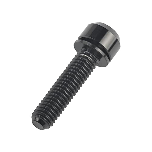 Wanyifa Titanium M6 x 25mm Allen Hex Bolts with Washers Screw for Bicycle V Brake Hub Fixed (Gold) - Image 5