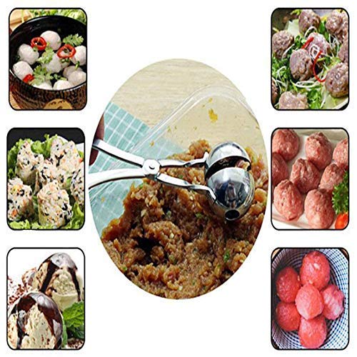 HOMAVA Homava Non Stick Stainless Steel Meat Ball Maker Cake Pop Maker Melon Baller 1651 X 889 X 381 cm Silver  - Image 4