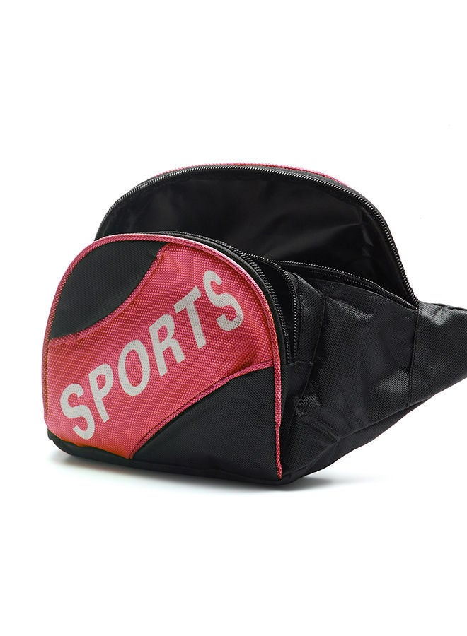NIBEMINENT Sports Waist Belt Bag Black/Red  - Image 4