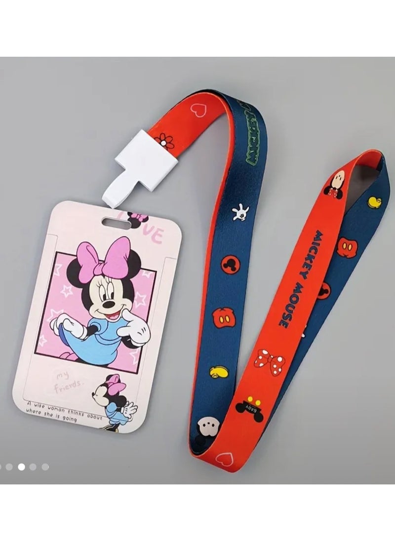 Disney - ID Badge Holder with Lanyard, Retractable Badge Holder with Adjustable Lanyard, for Women, Kids, Teachers, Nurse, Doctor, Students - Image 1