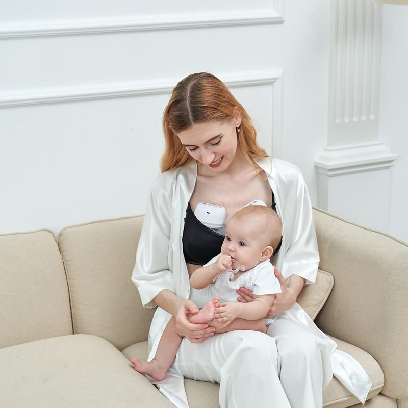 Bellababy Wearable Breast Pump Hands Free, 4 Modes 6 Levels Suction, Wireless Electric Breast Pump Portable. 1 Pack. (24mm Flange, 21/19/17mm Inserts) - Image 4